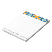 Blue Video Game Thame-naam op maat Notitieblok (Gedraaid)