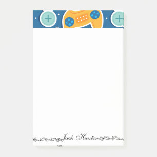 Blue Video Game Thame-naam op maat Post-it® Notes