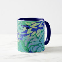 Blue Vine Wave 11oz Mok