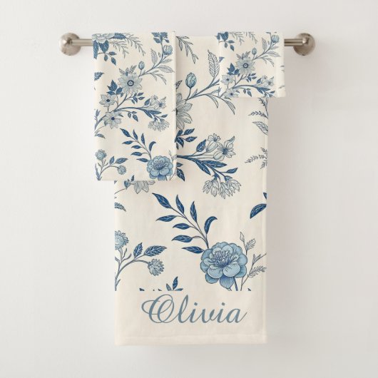 Blue Vintage Floral Pattern (En situation)