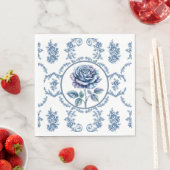 Blue Vintage Rose Servet (Insitu)