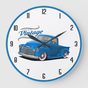 Blue Vintage Truck Grote Klok
