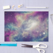 Blue Violet Blauwgroen Cosmic Nebula Milky Way Tissuepapier (Craft)