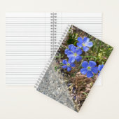 Blue Violet Flower Journal Notitieboek (Binnen)
