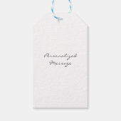 Blue Violet Pansy Cadeaulabel (Achterkant)