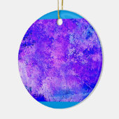 Blue Violet Serenity Keramisch Ornament (Links)