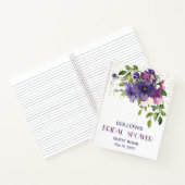 Blue Violet Wild Rose Fête des mariées Livre d'inv (Intérieur)