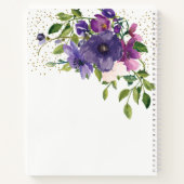 Blue Violet Wild Rose Fête des mariées Livre d'inv (Dos)