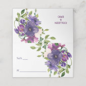 Blue Violet Wild Rozen Wedding (Buitenkant ongevouwen)
