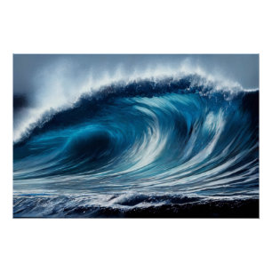 Blue Vortex Perfect Poster