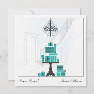 Blue Vrijgezellenfeest Wedding Invitation Kaart
