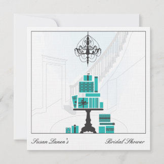 Blue Vrijgezellenfeest Wedding Invitation Kaart