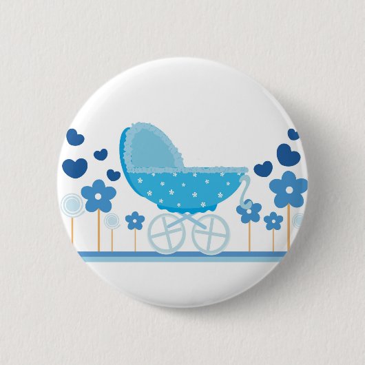 Blue Wandelwagen Button (Voorkant)