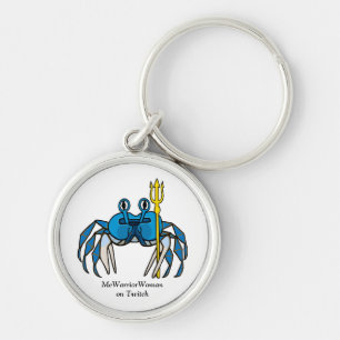 Blue Warrior Crab, MeWarriorVrouw op Twitch Sleutelhanger