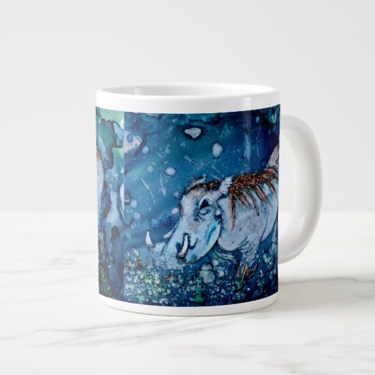 Blue Warthog Extra Grote Beker (Voorkant rechts)
