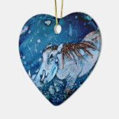 Blue Warthog Keramisch Ornament (Links)