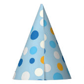 Blue Wash Stippen Party Pet Feesthoedjes (Achterkant)