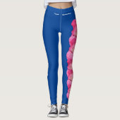 Blue Washington State Rhododendron Flower Leggings (Voorkant)