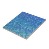 Blue Water Beach Ocean Zee Pool Decor Gift Tegeltje (Zijkant)