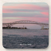 Blue Water Bridge ensemble de 6 dessous de verre e (Devant)