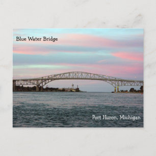 Blue Water Bridge-kaart Briefkaart