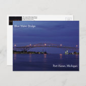 Blue Water Bridge-schemering na kaart (Voorkant / Achterkant)