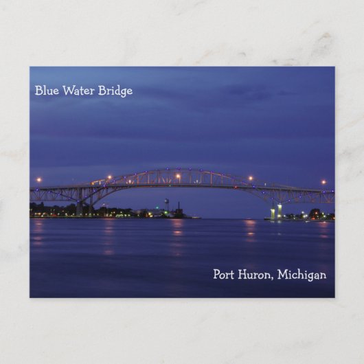Blue Water Bridge-schemering na kaart (Voorkant)