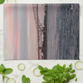 Blue Water Bridge serviette de cuisine (Plié)