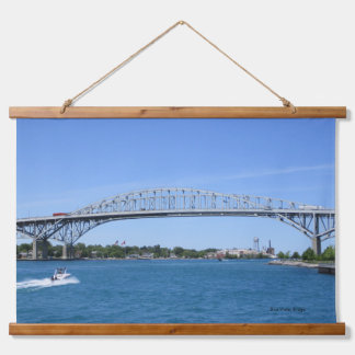 Blue Water-brug Hangend Wandkleed