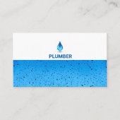 Blue Water Drip Professional Plug Service Visitekaartje (Voorkant)