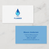 Blue Water Drip Professional Plug Service Visitekaartje (Voorkant / Achterkant)