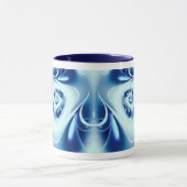 Blue Water Fine Fractal Art Mok (Midden)