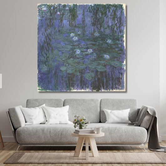 Blue Water Lelies Monet Canvas Afdruk