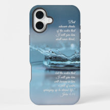 Blue Water Life dorst nooit Bijbel Verse John