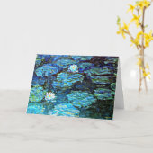 Blue Water-Lilies, schilderij van Monet, Kaart (Gele Bloem)