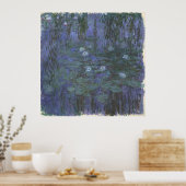 Blue Water Lilies van Claude Monet Poster (Keuken)