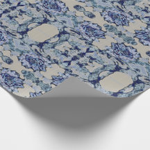 Blue Water Lily Pattern