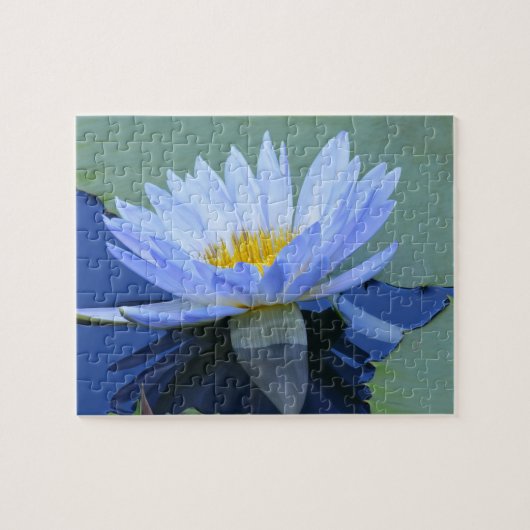 Blue Water Lily Puzzle Legpuzzel (Horizontaal)