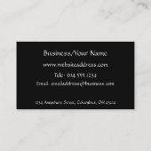 Blue Water Lotus Flower Asian 2 Visitekaartje (Achterkant)