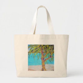 Blue Water Pandanas Grote Tote Bag