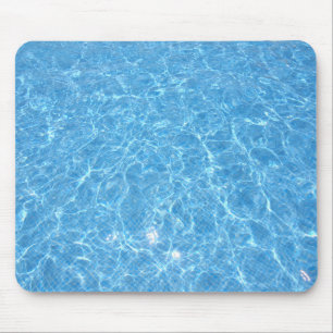 Blue Water Pool Aqua Sjabloon Trendy Elegant Muismat