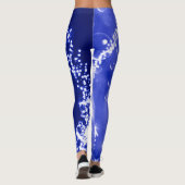 Blue Water Splash Leggings (Achterkant)