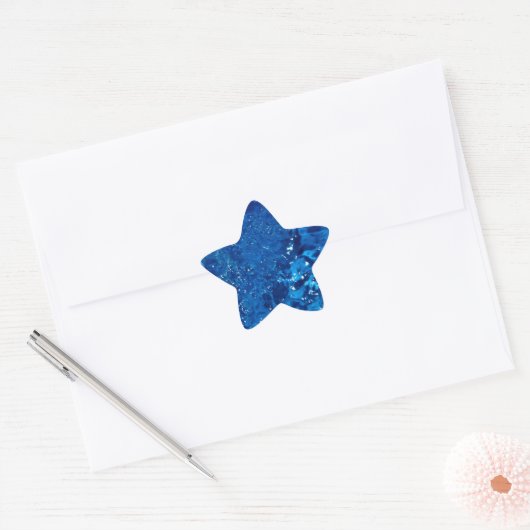 Blue water ster sticker (Envelop)