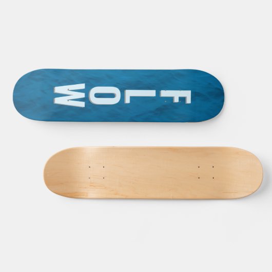 Blue Water Texture Skateboard – Ocean Glide  (Horz)