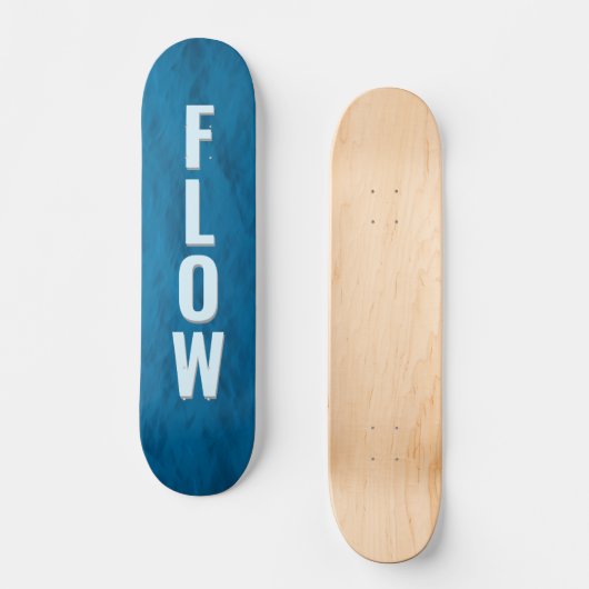 Blue Water Texture Skateboard – Ocean Glide  (Recto)