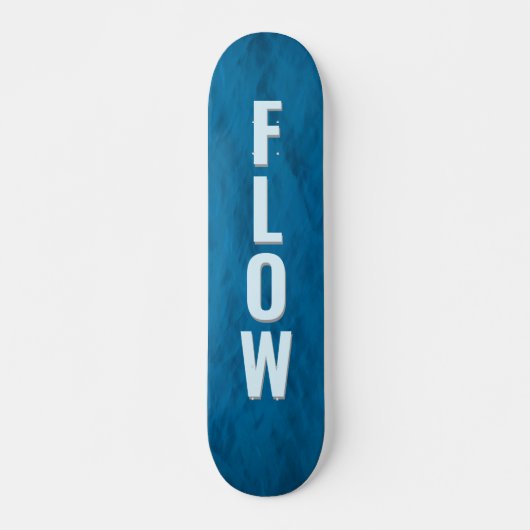 Blue Water Texture Skateboard – Ocean Glide  (Devant)