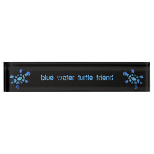 Blue Water Turtle Friend Naambordje