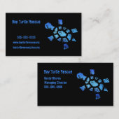 Blue Water Turtle Rescue Visitekaartje (Voorkant / Achterkant)