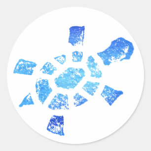 Blue Water Turtle Stickers