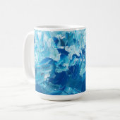 Blue Watercolor Coffee Mug (Devant gauche)
